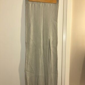 Aritzia (Wilfred) Light Blue Midi Skirt with Front Slit